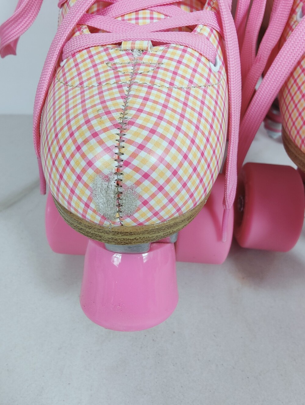 Impala Women's Quad Roller Skates Pink Tartan, Sz 8 - Picture 13 of 14